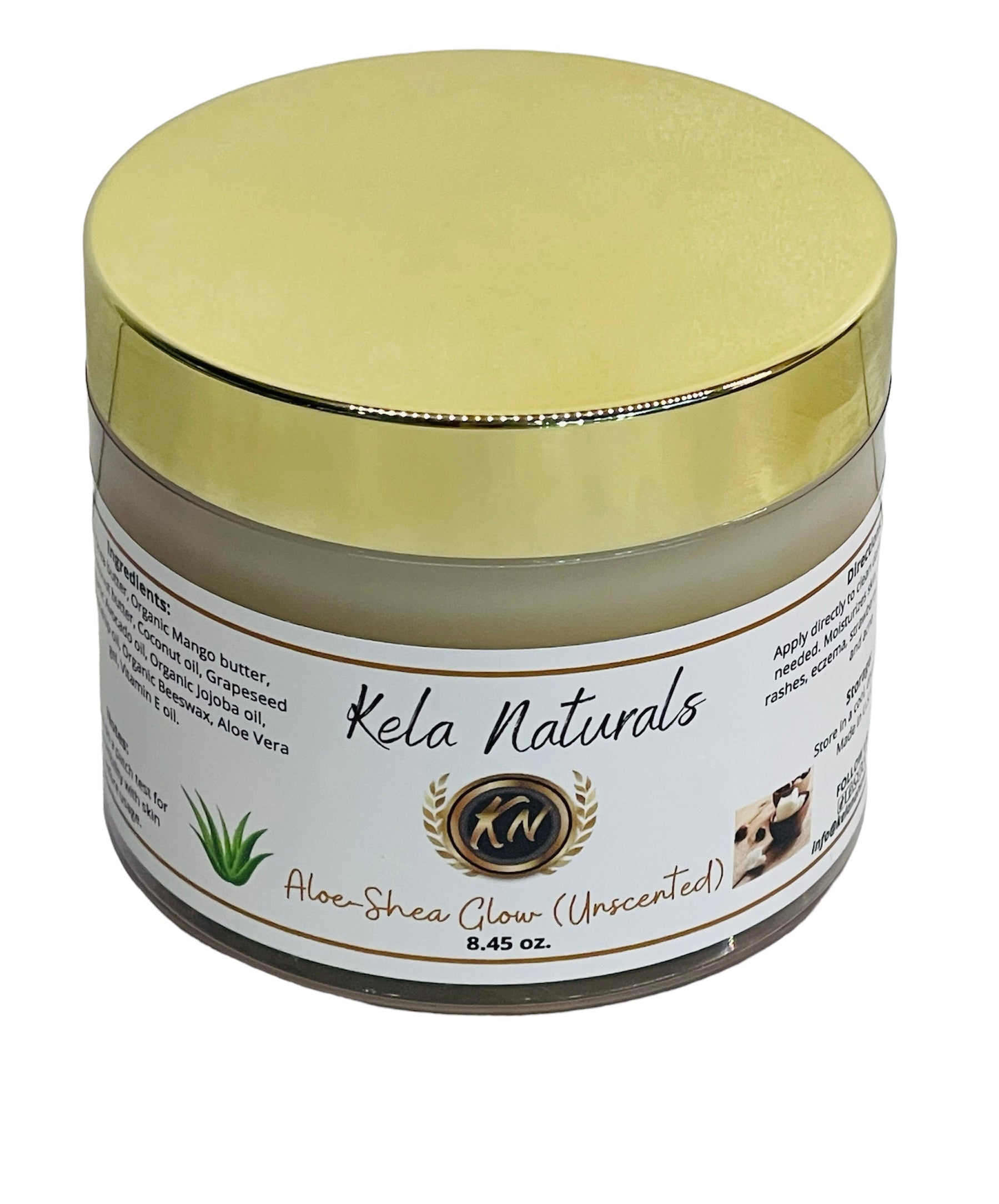 Aloe Shea Glow Body Butter (Unscented/fragrance-free)