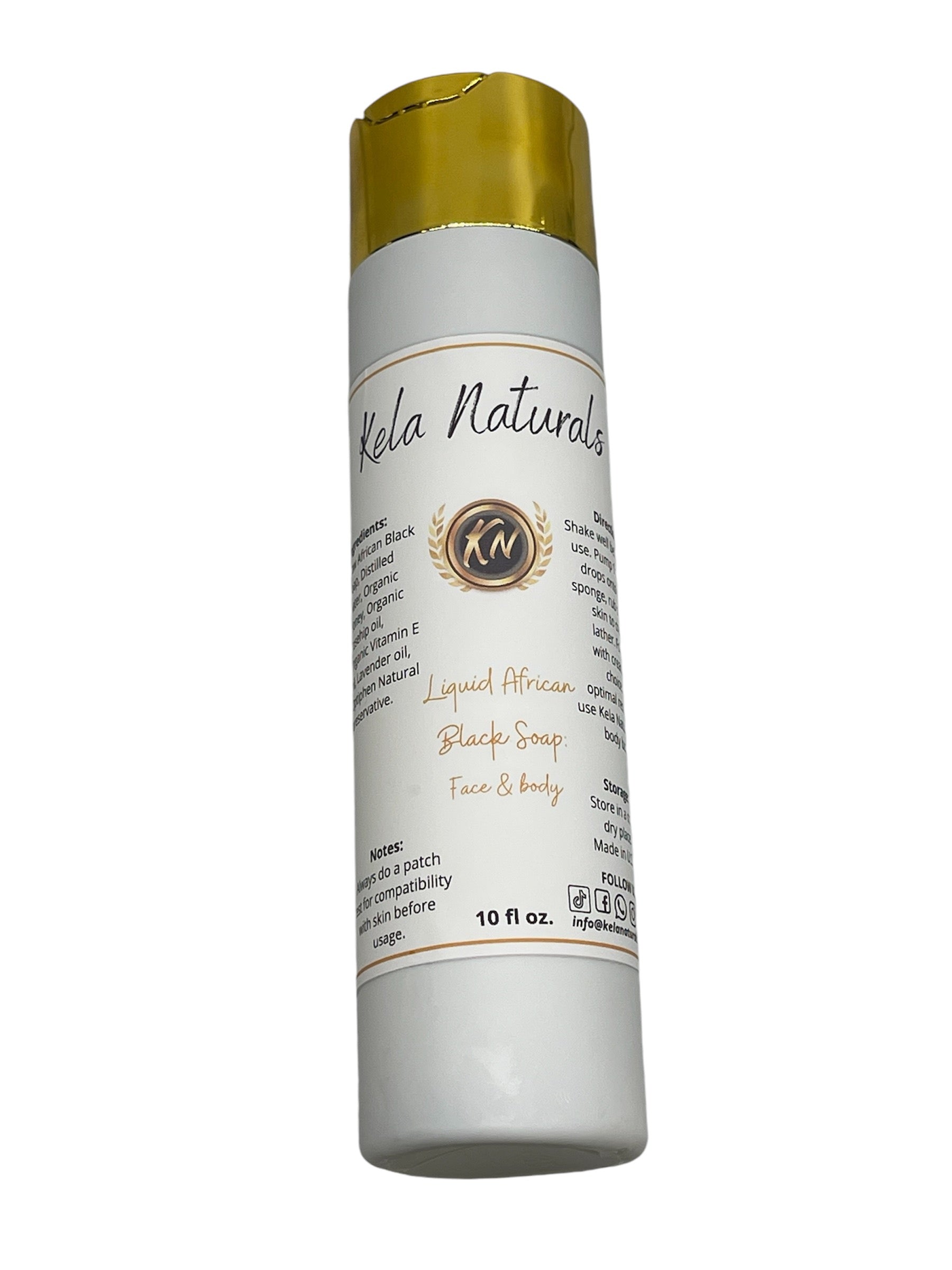 Liquid African Black Soap(Head to Toe)