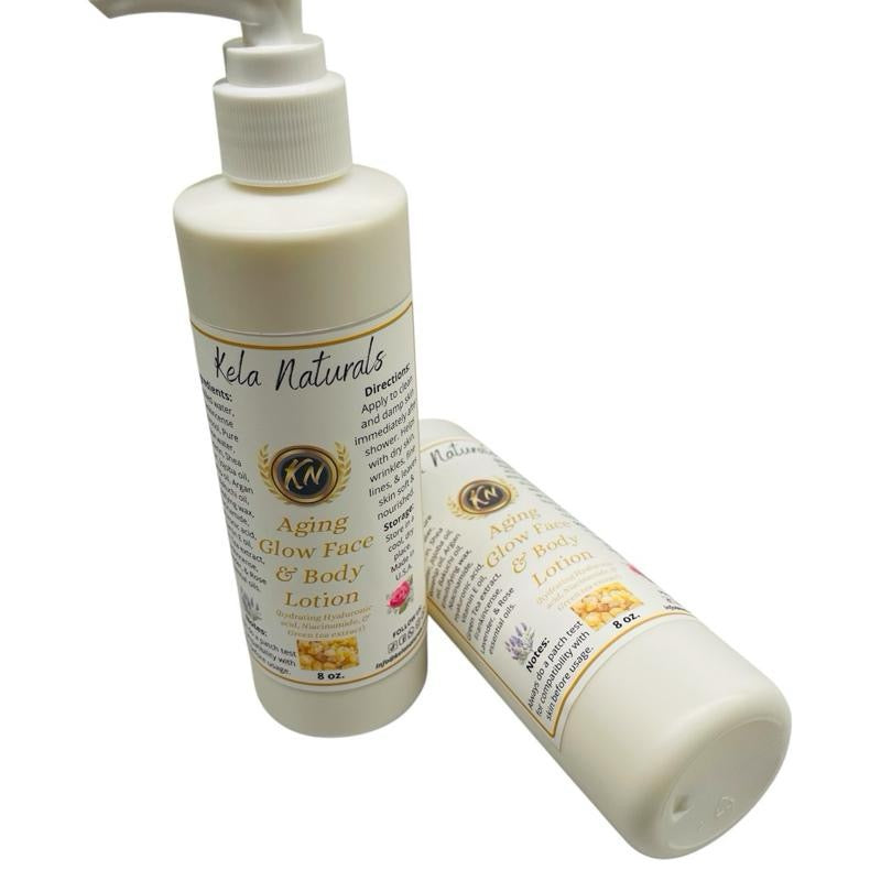 Body lotion Face and Body For Soft Glowing Skin Hyaluronic Acid,Niacinamide,Green Tea Extract and Bakuchiol Rose Lavender