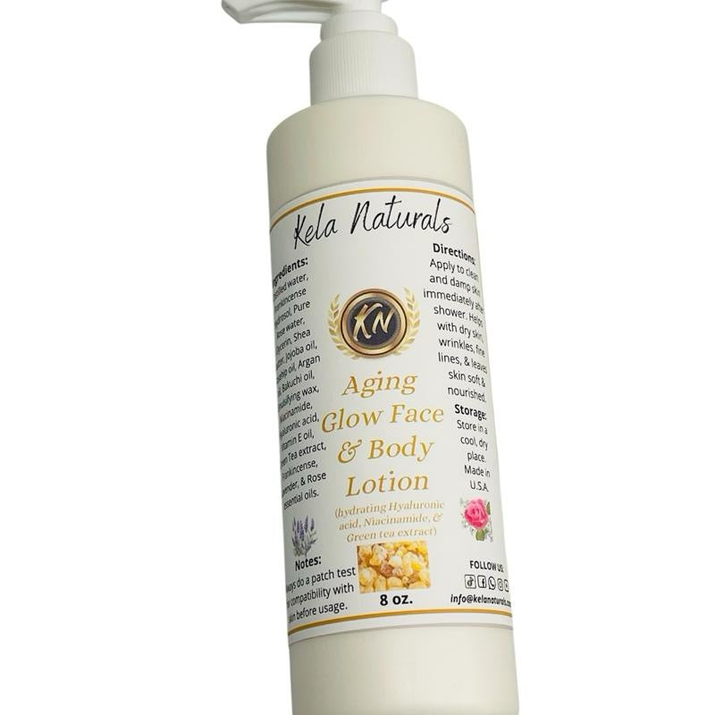 Body lotion Face and Body For Soft Glowing Skin Hyaluronic Acid,Niacinamide,Green Tea Extract and Bakuchiol Rose Lavender