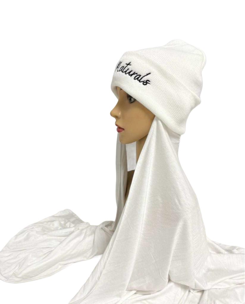 Cotton Jersey Hijab with Wool Hat.
