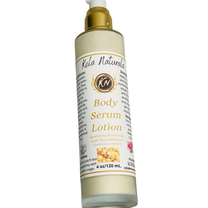 Body Serum lotion for Soft Glowing Skin Hyaluronic Aloe Vera,Acid,Niacinamide,Green Tea Extract and Shea butter