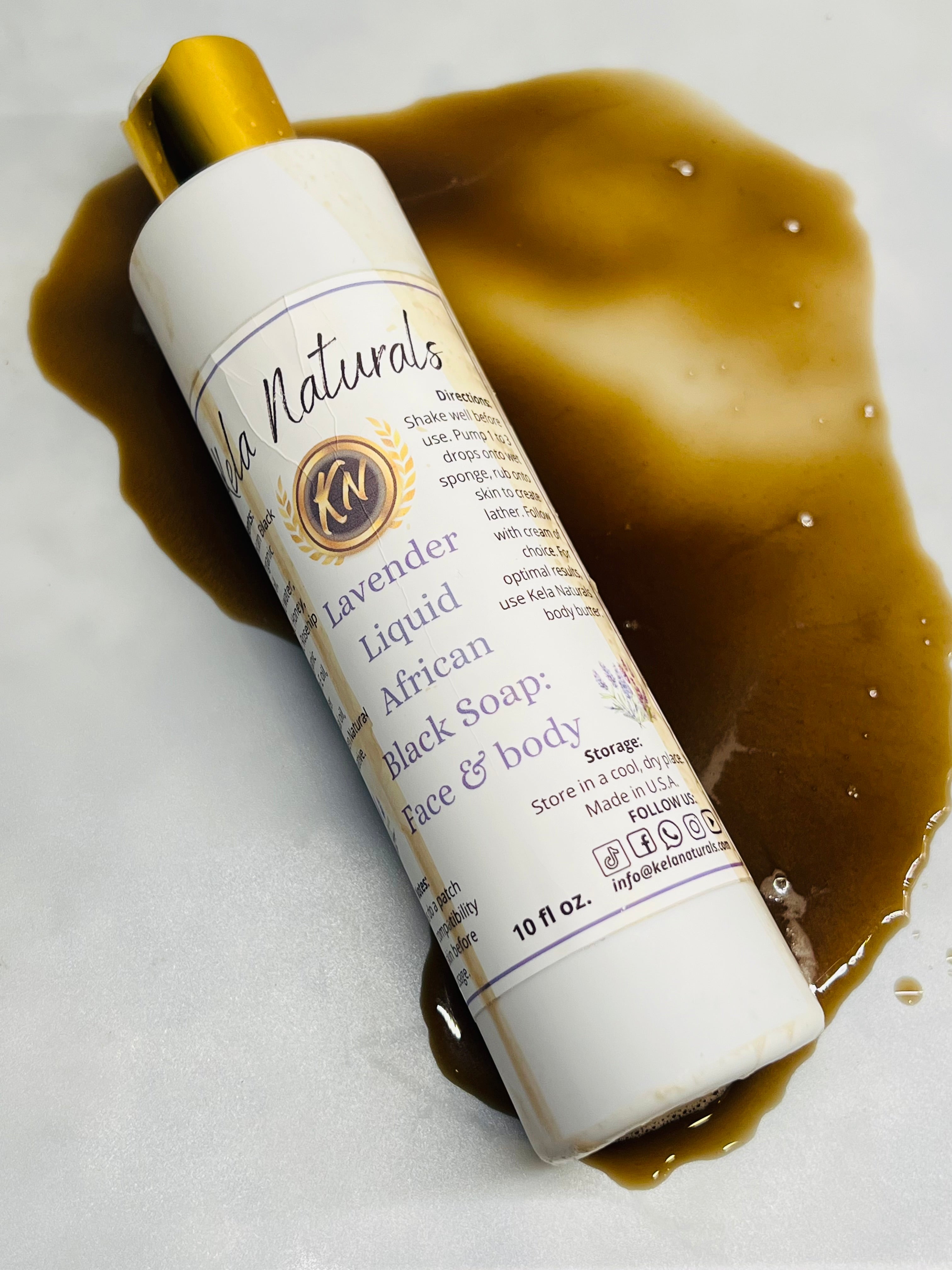 Liquid African Black Soap(Head to Toe)