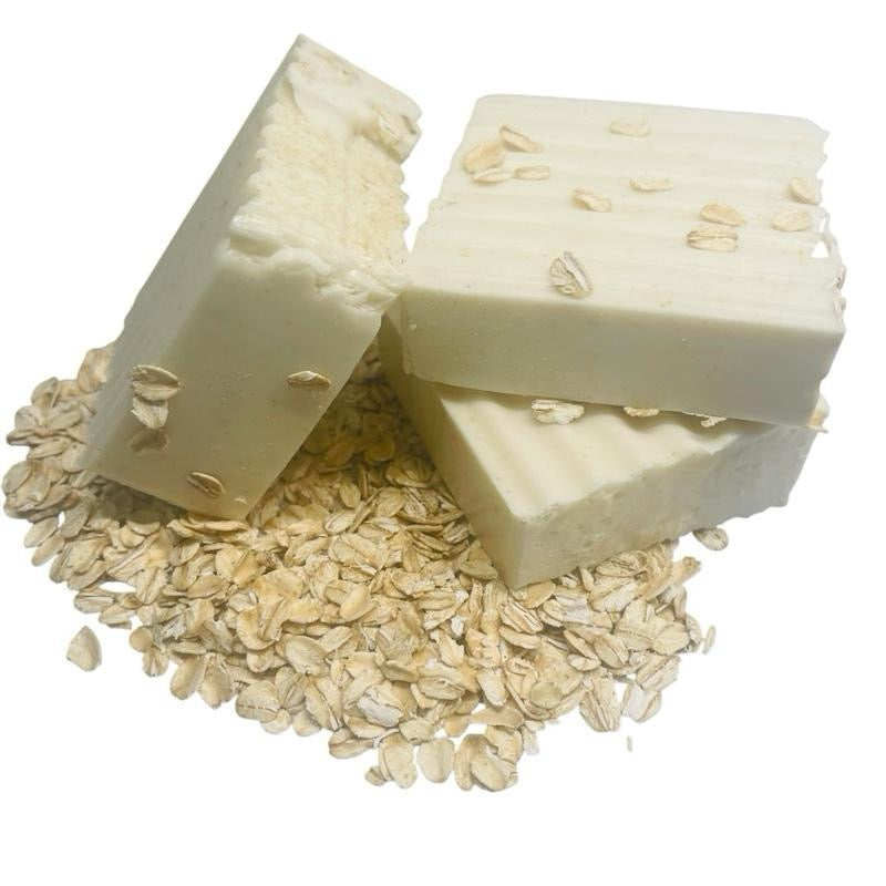 Oatmeal Milk Honey Aloe Vera Eczema Relief Face and Body Cleansing Bar Soap Fragrance Free
