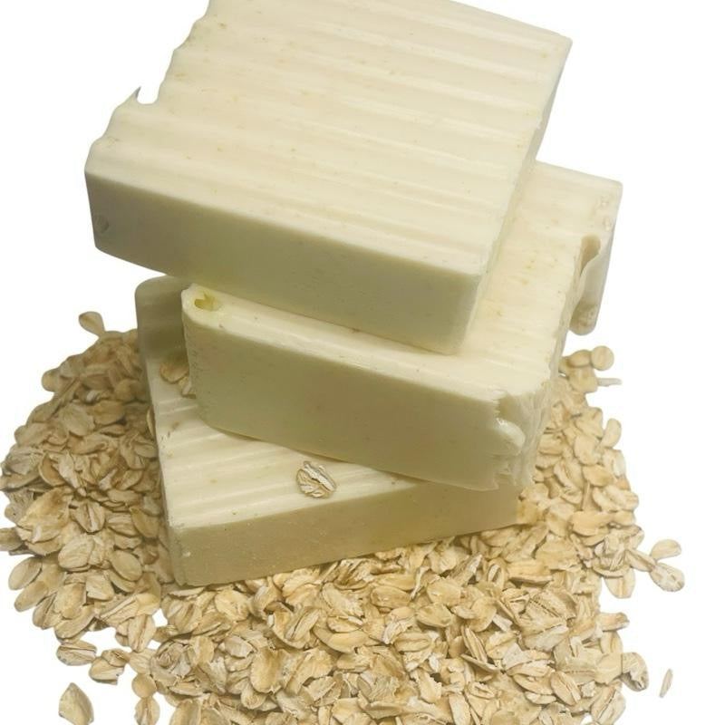 Oatmeal Milk Honey Aloe Vera Eczema Relief Face and Body Cleansing Bar Soap Fragrance Free