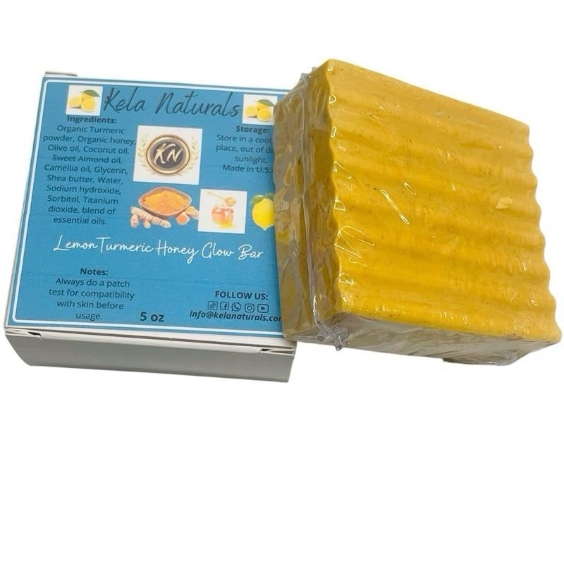 Lemon Turmeric and Honey Glow face and body Soap
