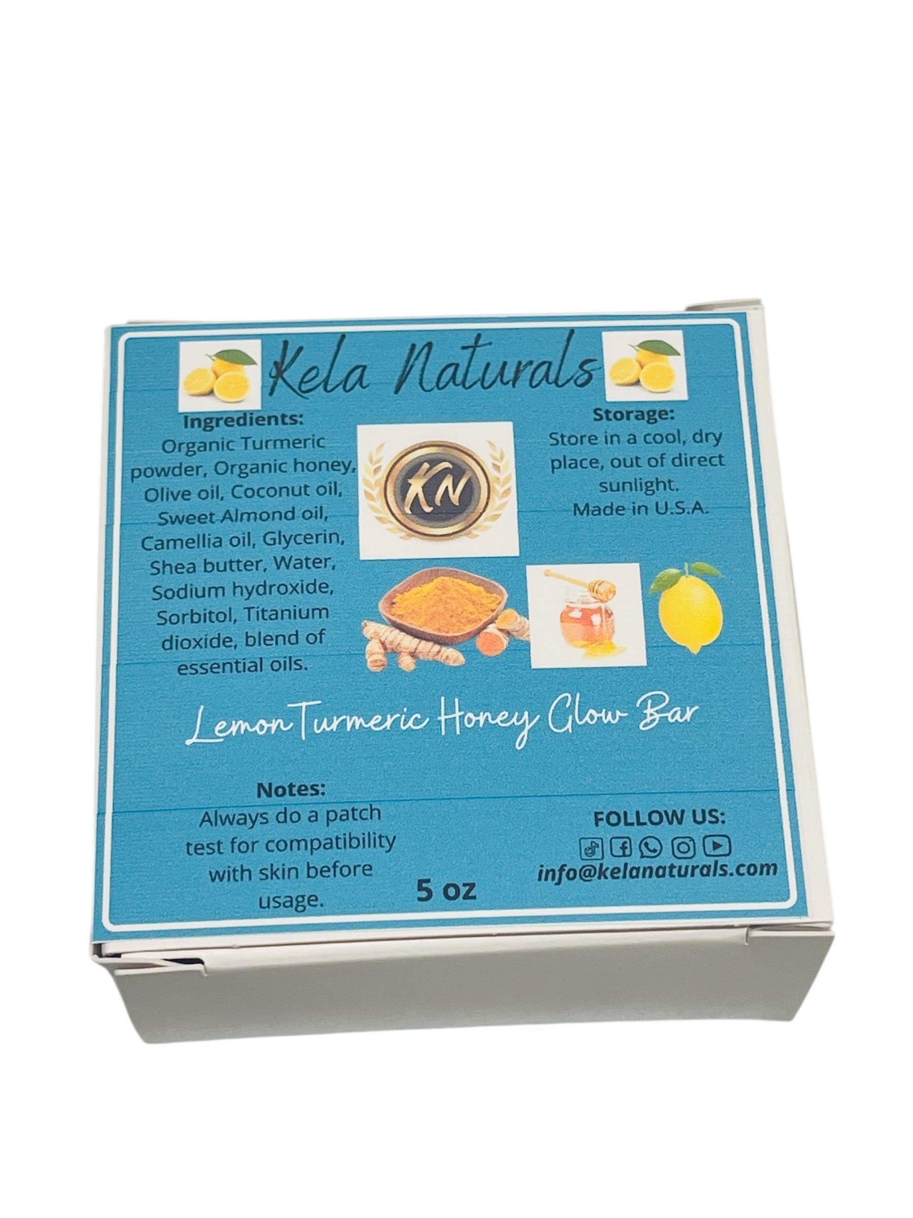 Lemon Turmeric and Honey Glow face and body Soap