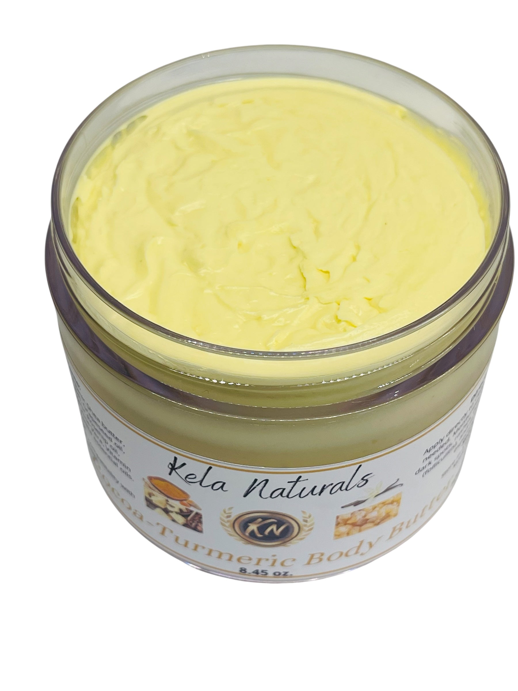 8.45oz Cocoa Turmeric Carrot Aloe Body Butter for Dark Spots and hyperpigmentation soft and moisturizing skin